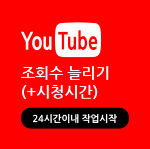 유튜브 조회수 늘리기(올리기), 유튜브 구독자 늘리기